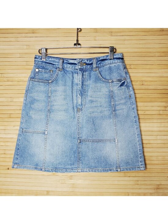 La Vie Rebecca Taylor Dresses & Skirts - La Vie Rebecca Taylor Blue Denim jeans Skirt Size 27 light blue